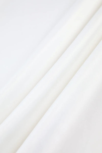 Tiaka White Satin Patchwork Split Maxi Skirt
