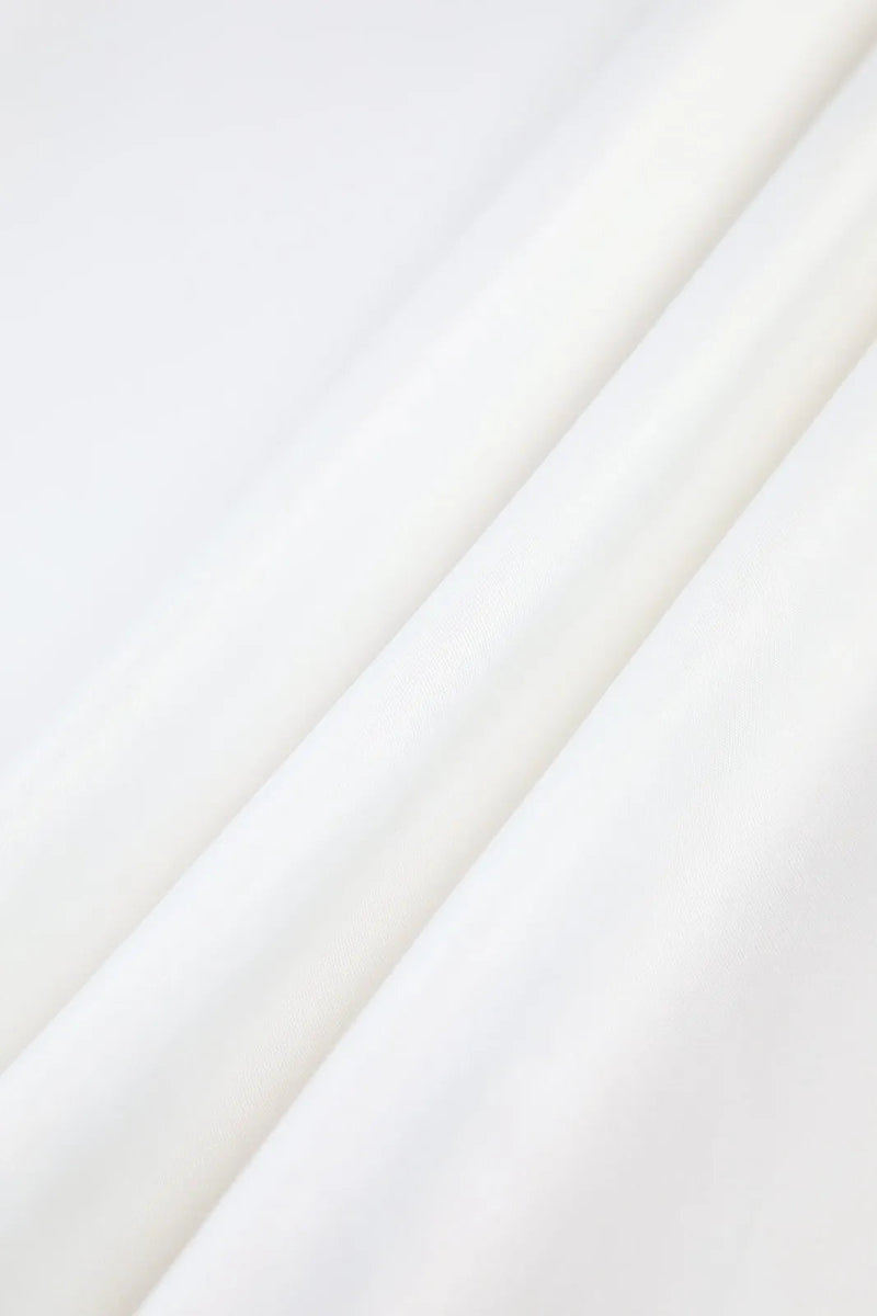 Tiaka White Satin Patchwork Split Maxi Skirt