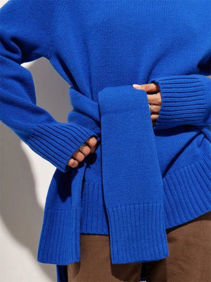 Loose Long Sleeve Turtleneck for Pullover High Street Slim Patchwork Sweater Top Oversized Sweater New