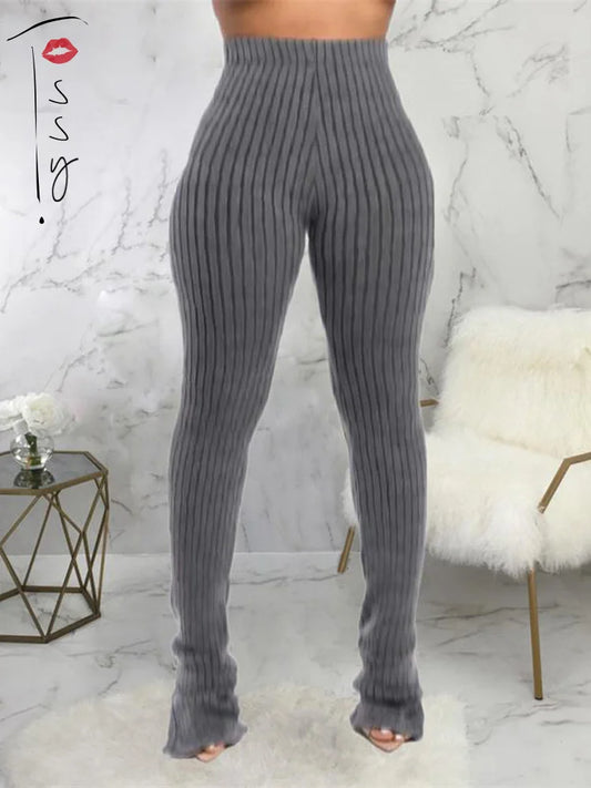 High Waist Skinny Pants Leggings Slim Elastic Black Pants Trousers Female Spring