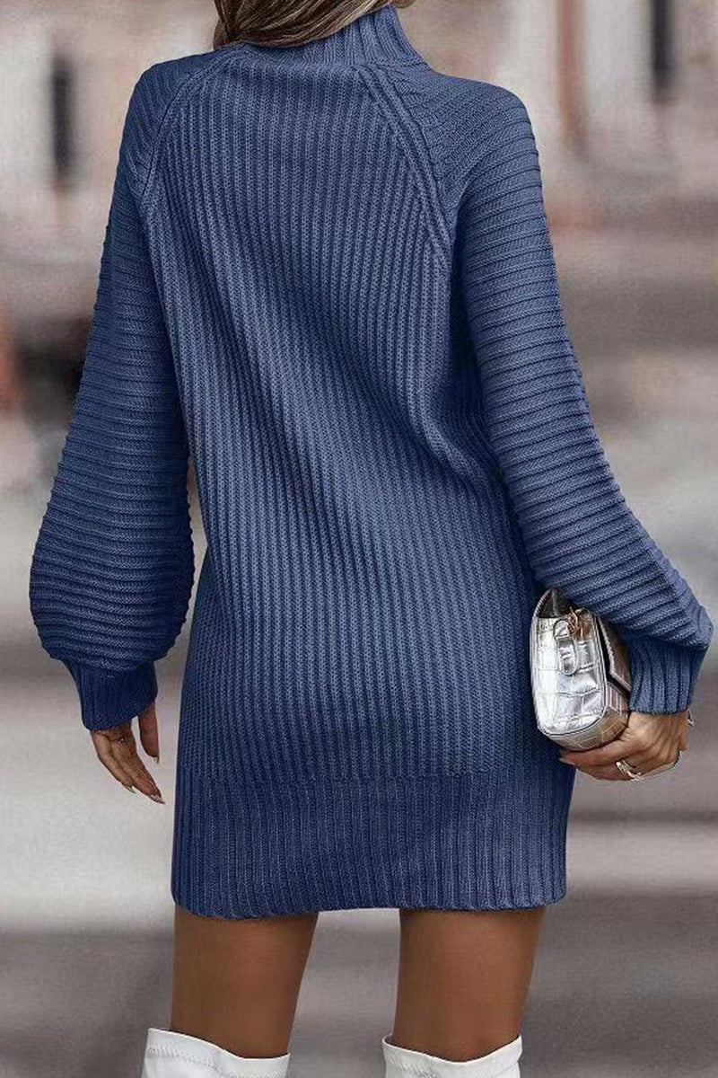 Turtleneck Sweater Dress
