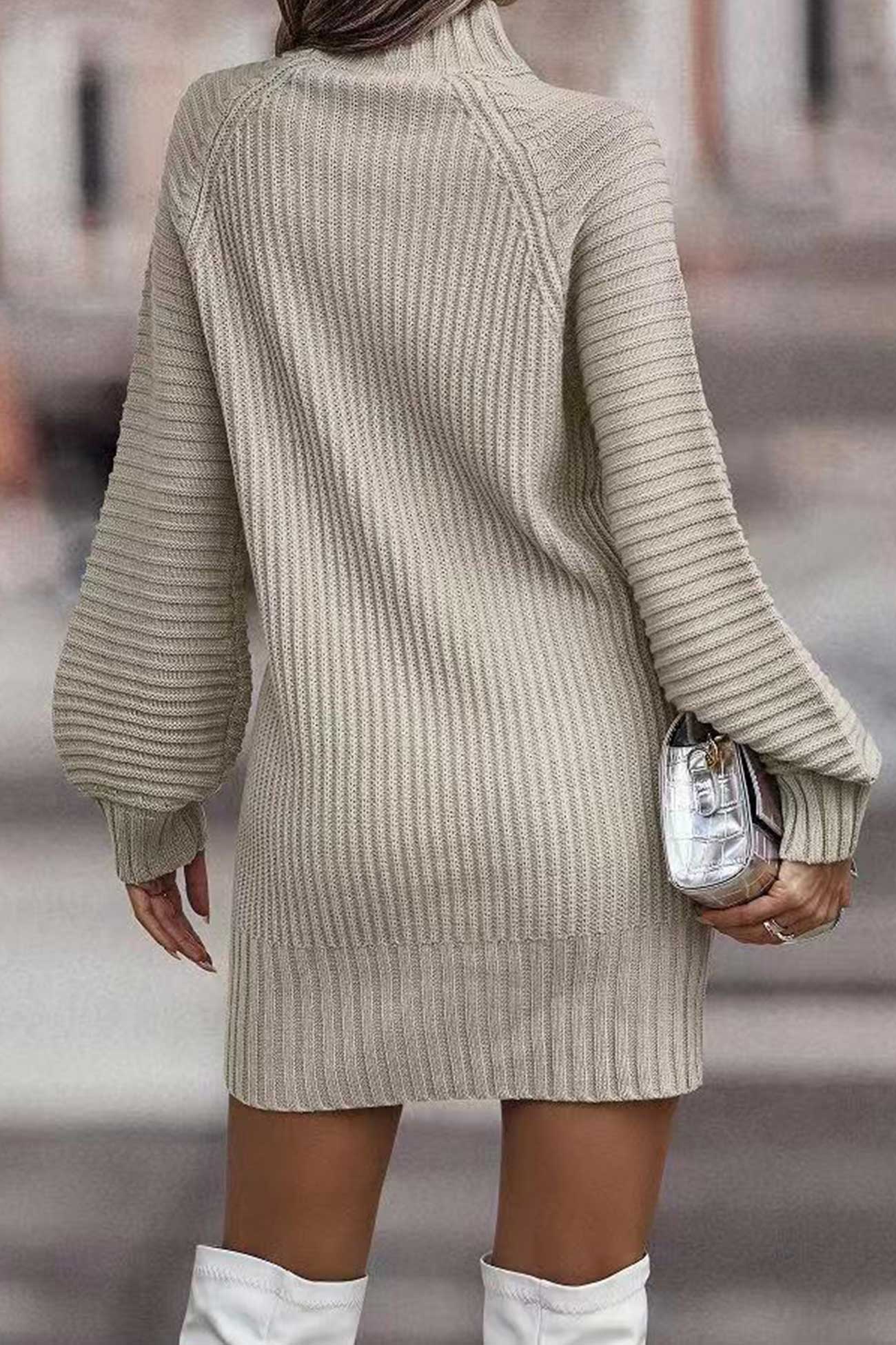 Turtleneck Sweater Dress