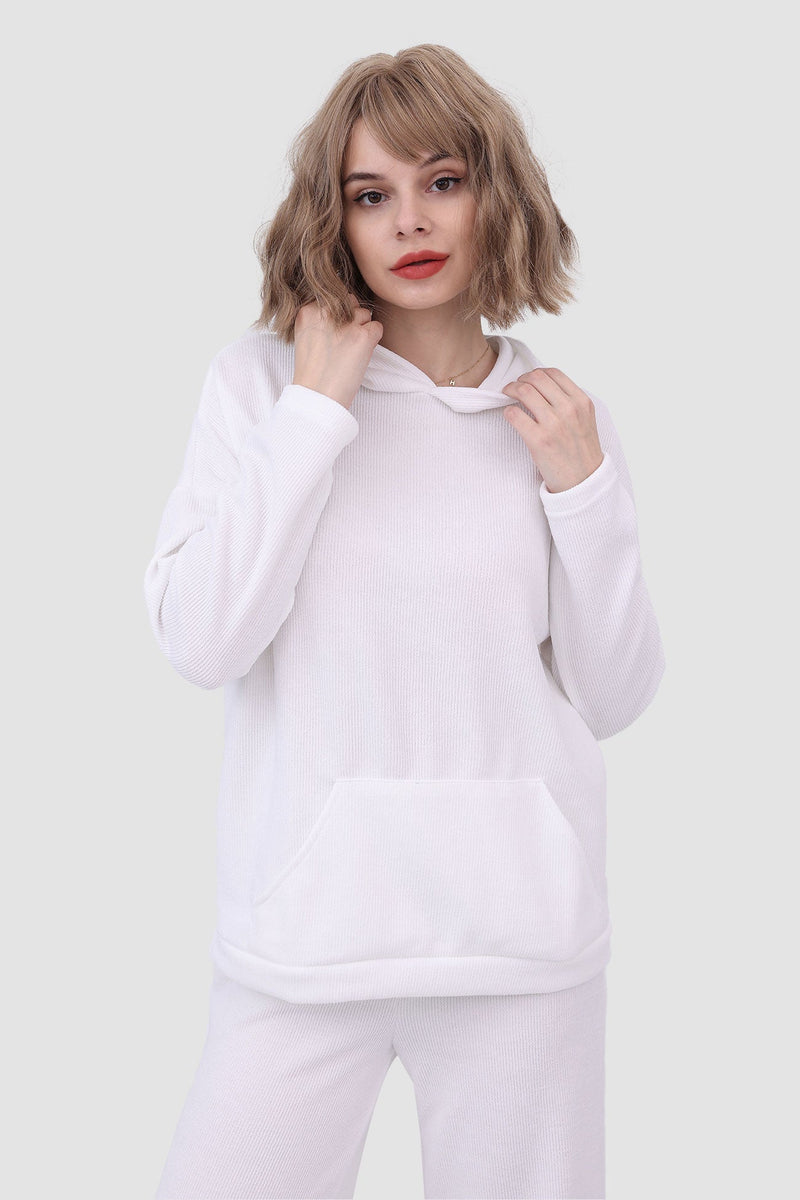 Two-piece Color Hooded Sweater