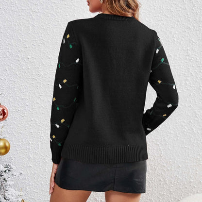 Oversized Long Sleeve Kawaii Party Sweater for New Year and Christmas