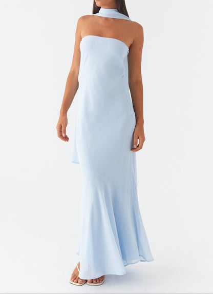 Po Under the Pagoda Maxi Dress - Blue