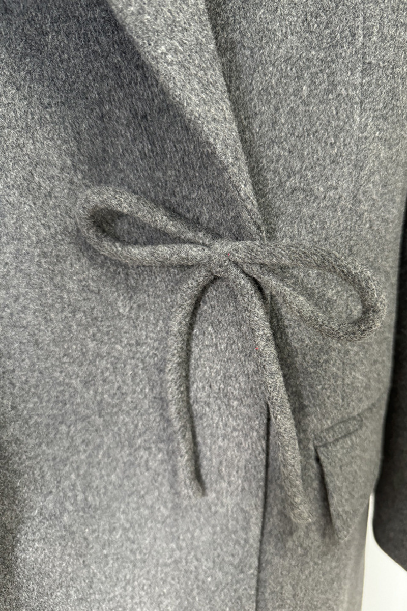 Urvi Bow Lapel Coat