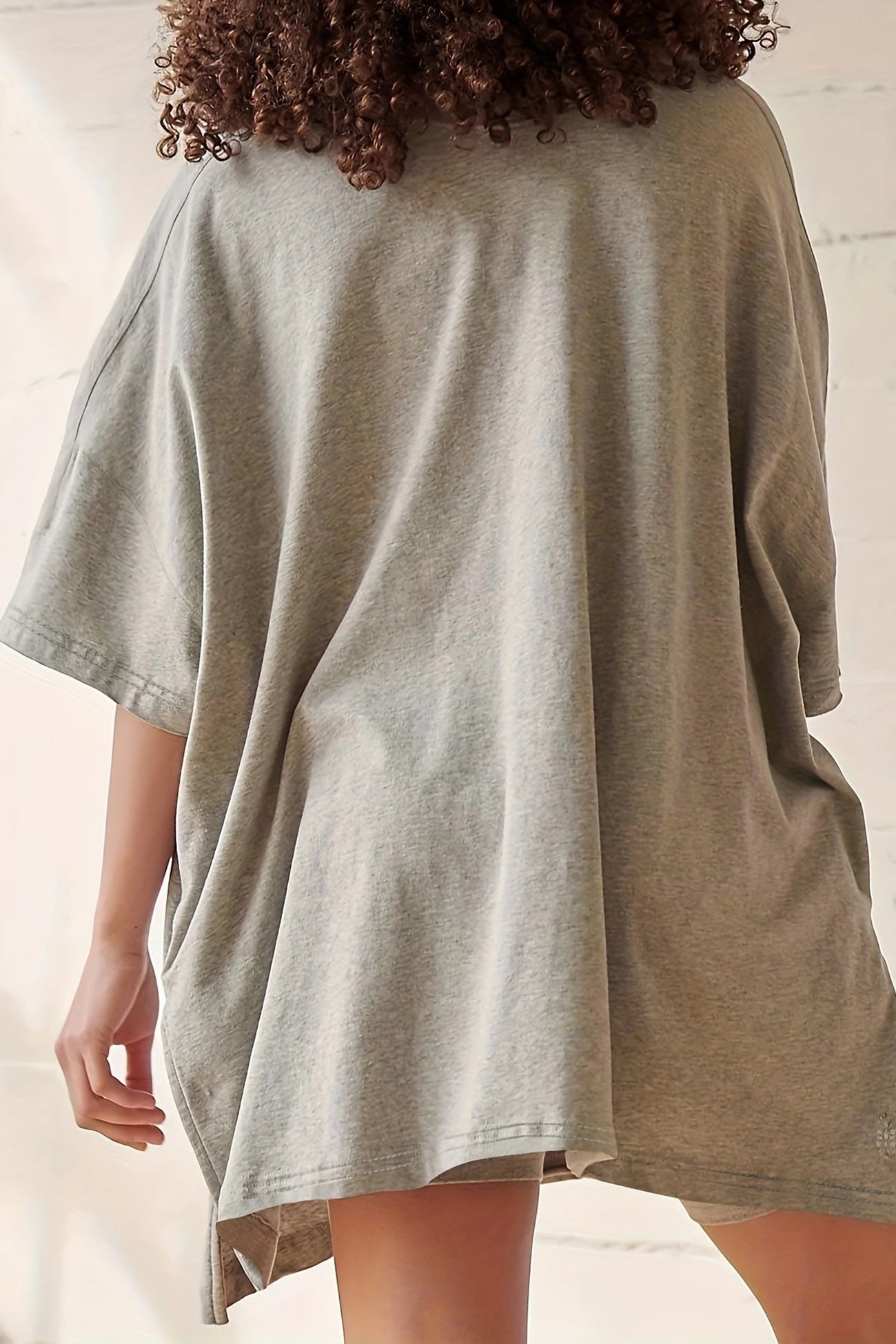 V Neck Side Slit T-shirt Bodycon Shorts Set