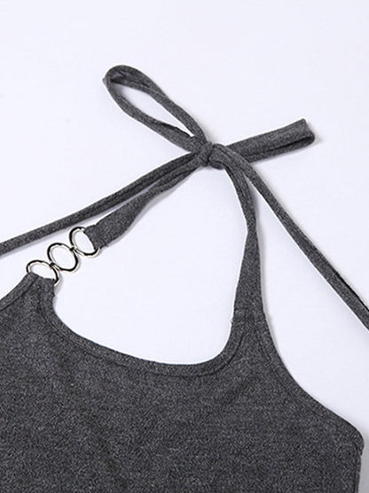 Classic Color Slim Halter Sweater