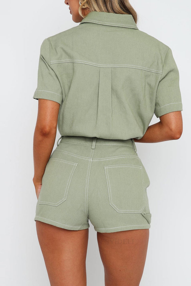 Cargo Shirt Shorts Set