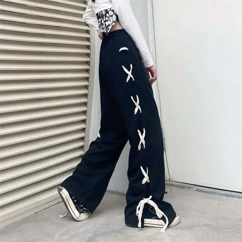 Y2k All-match Style Style Office Lady High Waist Sweatpants