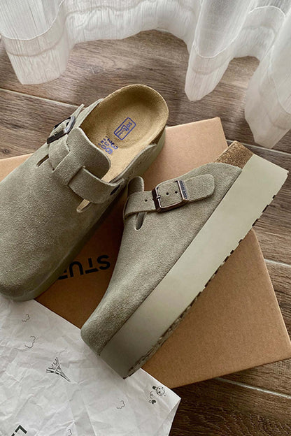 Leather Slip-on Flats