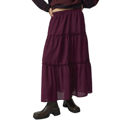 Tiered Frill Trim Skirt