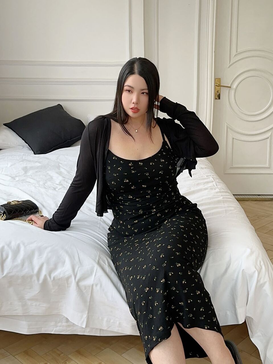 Slip Dress Plus-size No Cardigan