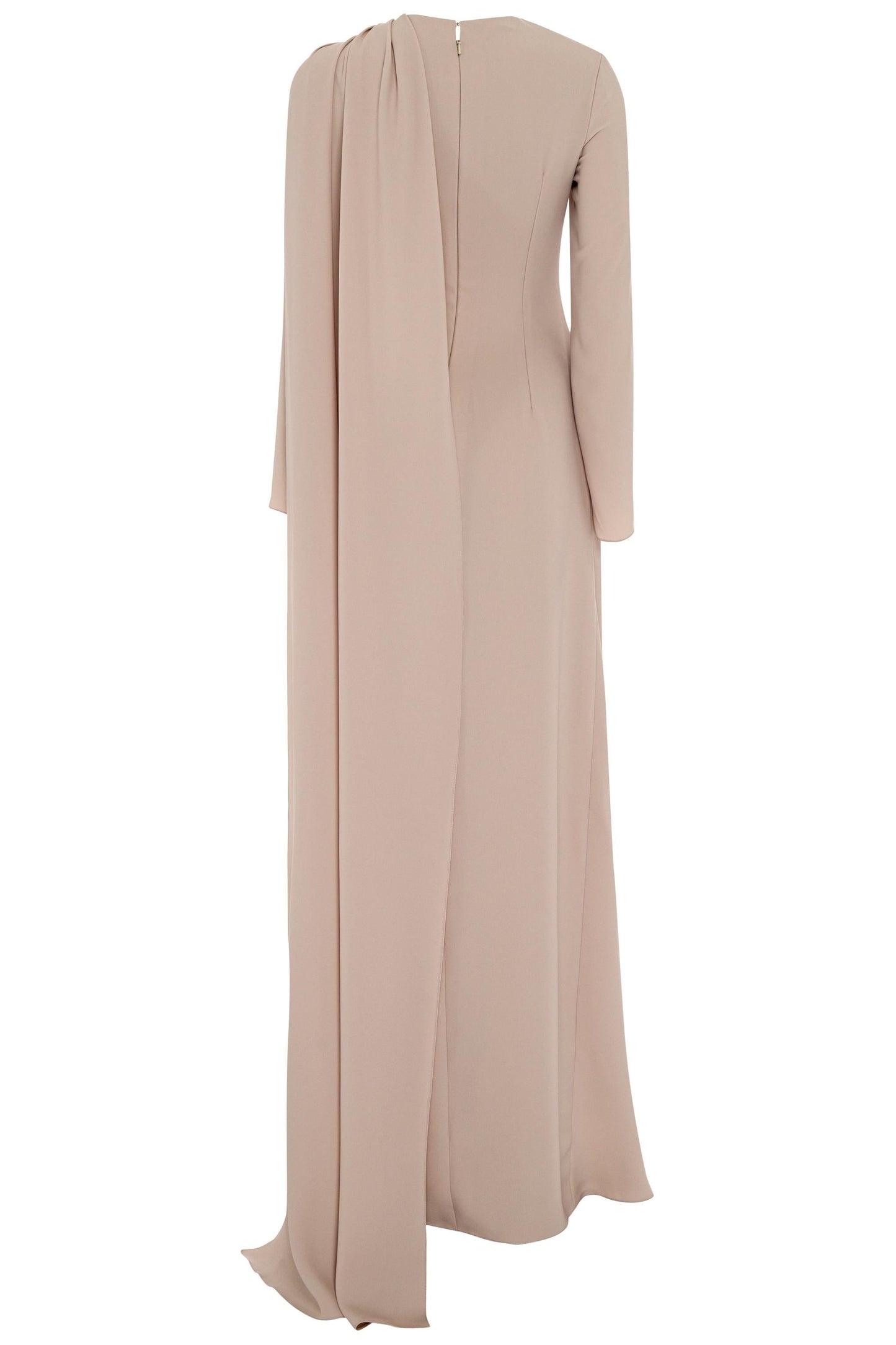 Long Sleeve Cape Maxi Dress
