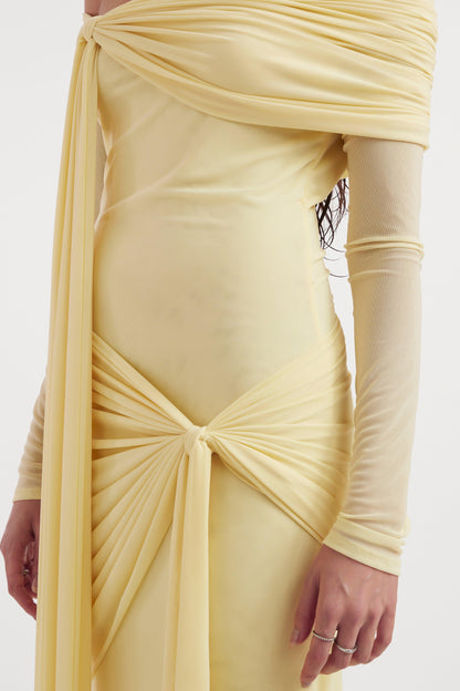 Jersey Knotted Maxi Dress