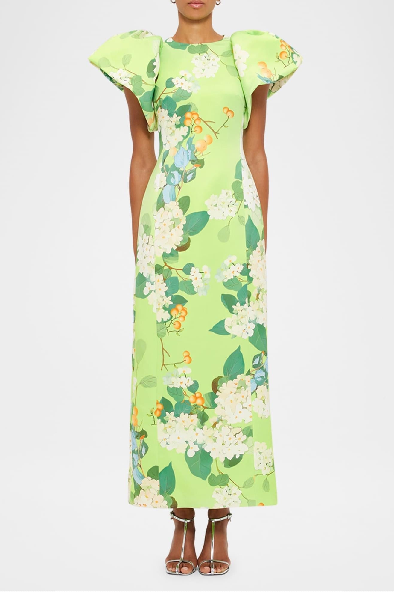 Puff Sleeve Maxi Dress