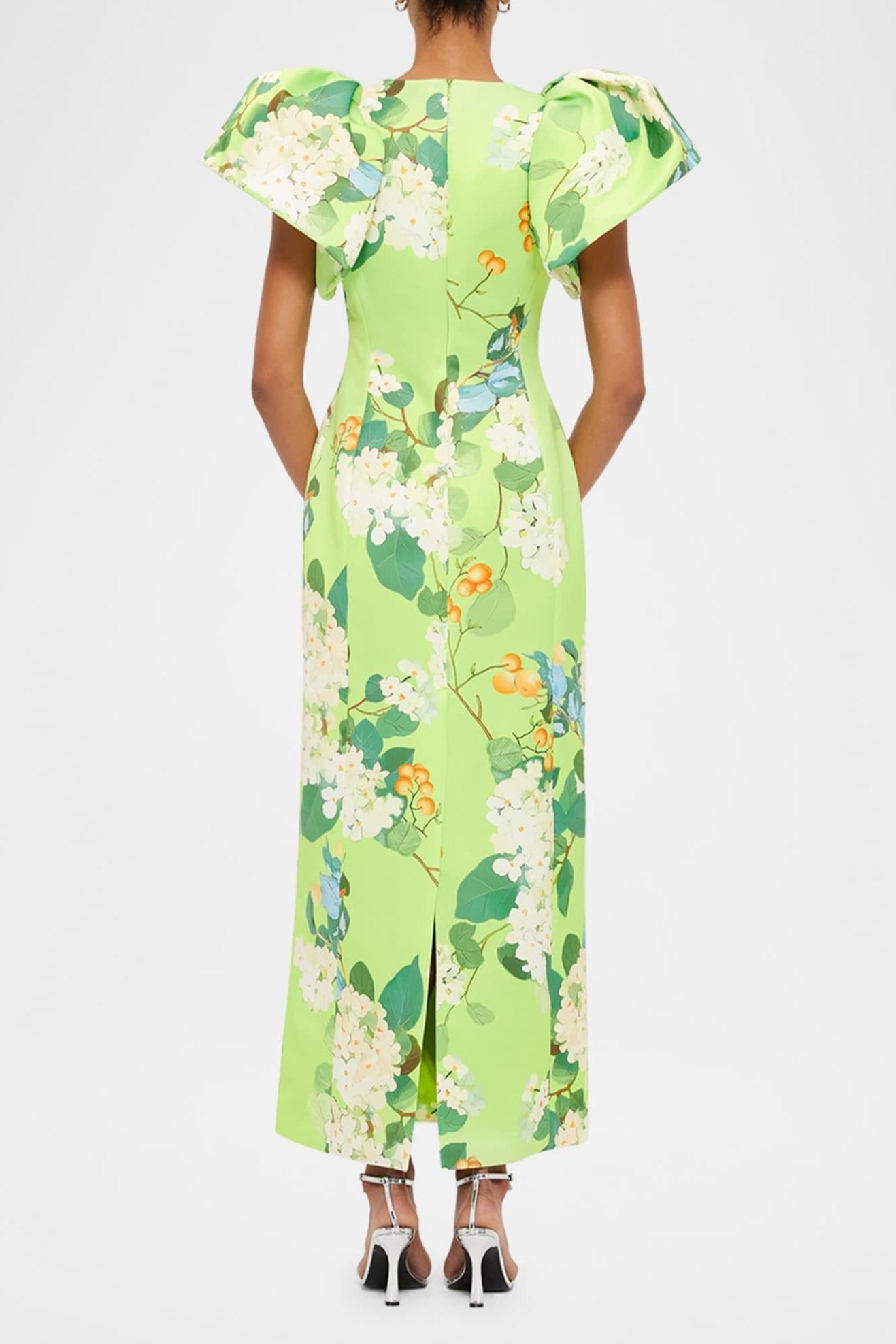 Puff Sleeve Maxi Dress