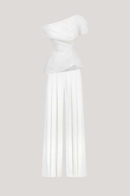 Waldo One Shoulder Pants Set