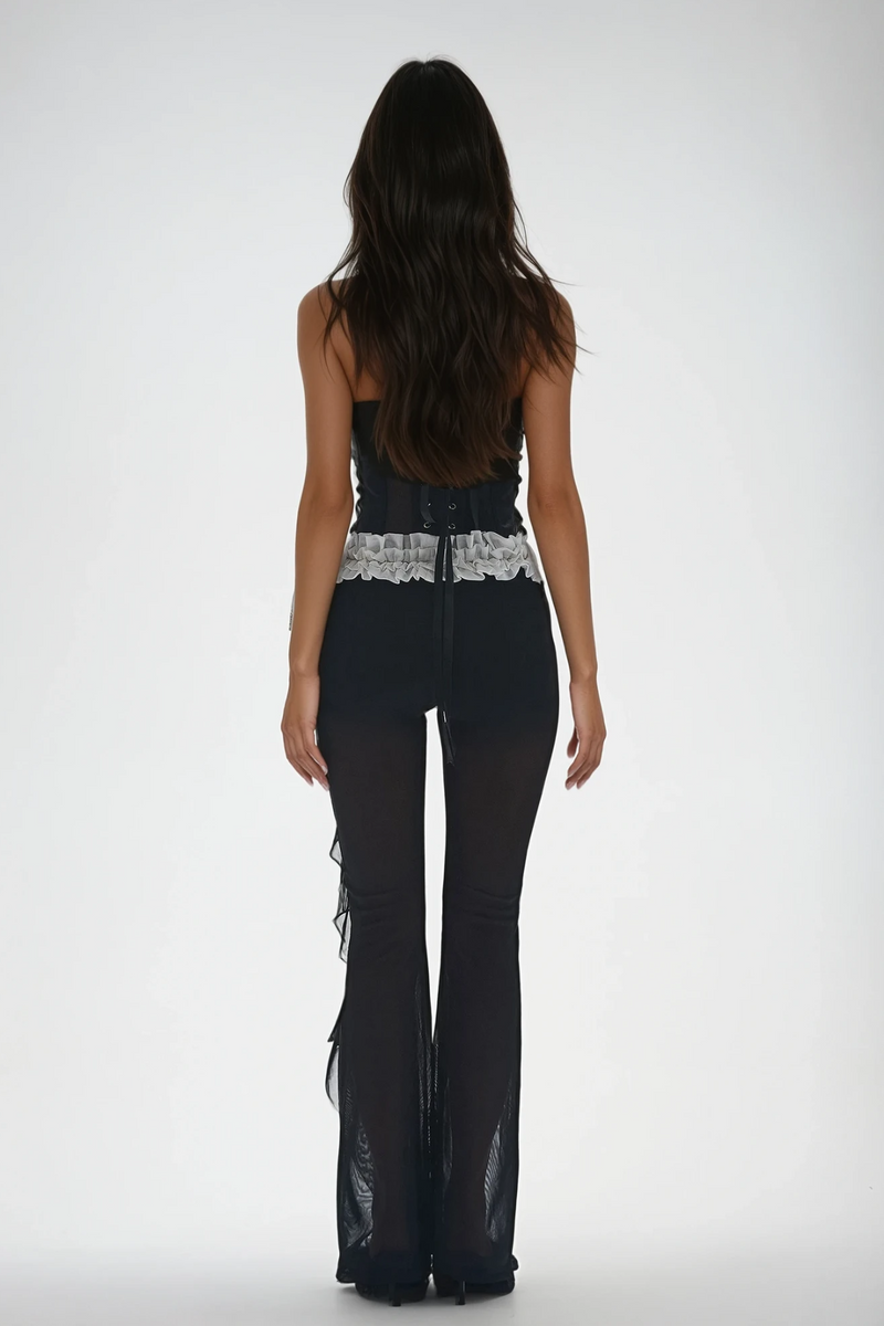Walt Mesh Flower Pants