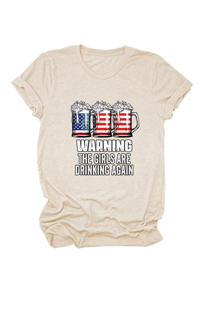 Warning the Are Printed T-shirt