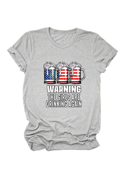 Warning the Are Printed T-shirt
