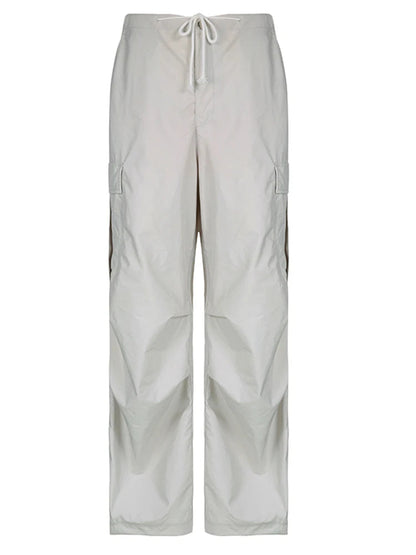 Baggy Light Grey Drawstring Sweatpants