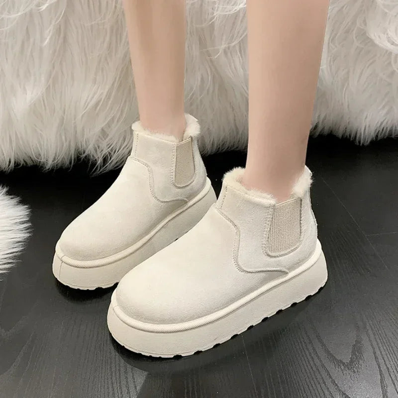New Warm Rubber Thick Sole Comfortable Snow Boot
