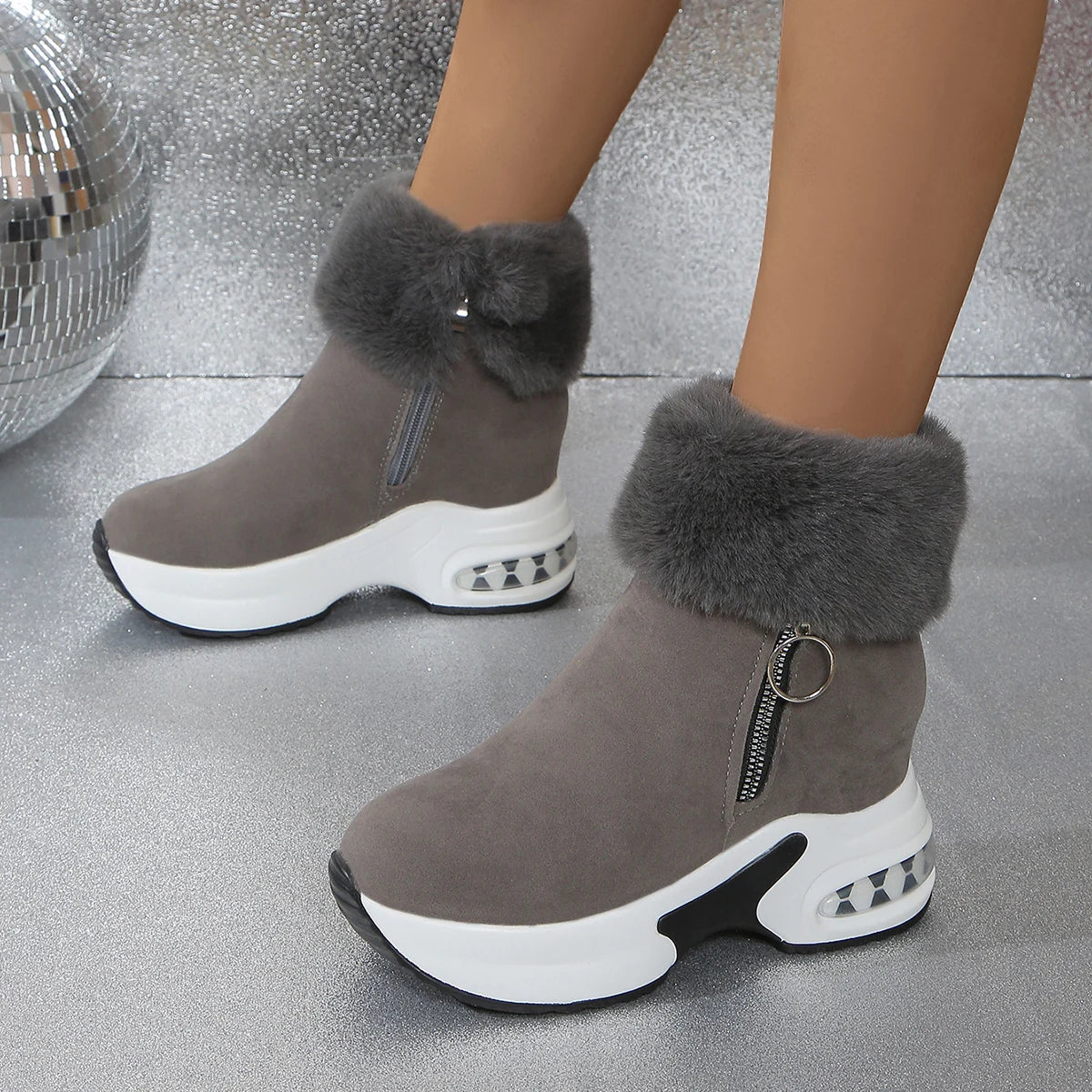 Warm Comfortable Platform Lightweight Snow Boot