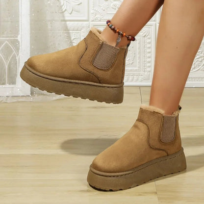 Winter Short Plush Warm New Suede Fashionable Snow Boot