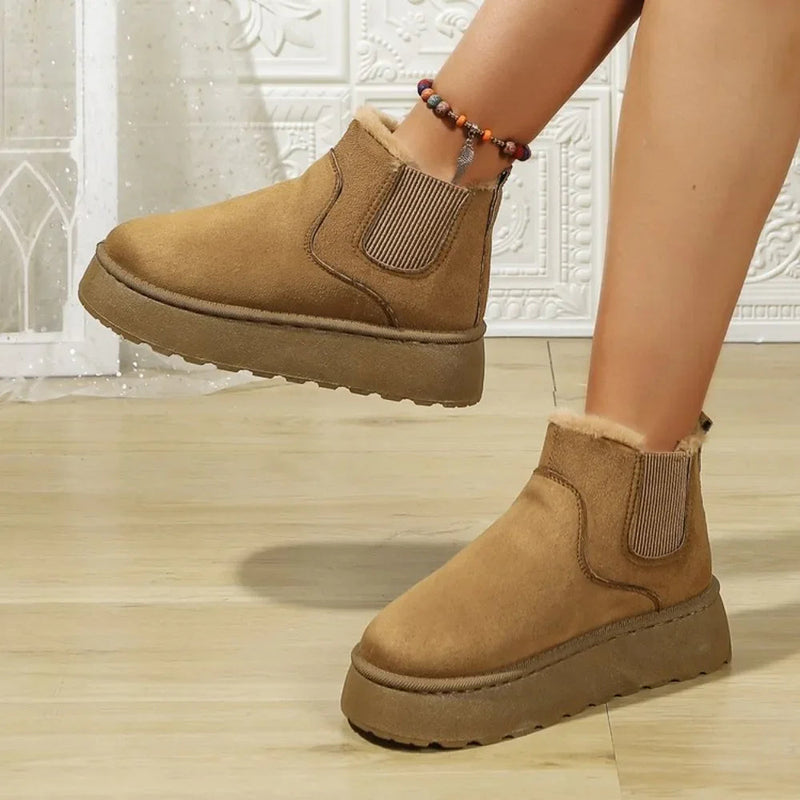 Winter Short Plush Warm New Suede Fashionable Snow Boot