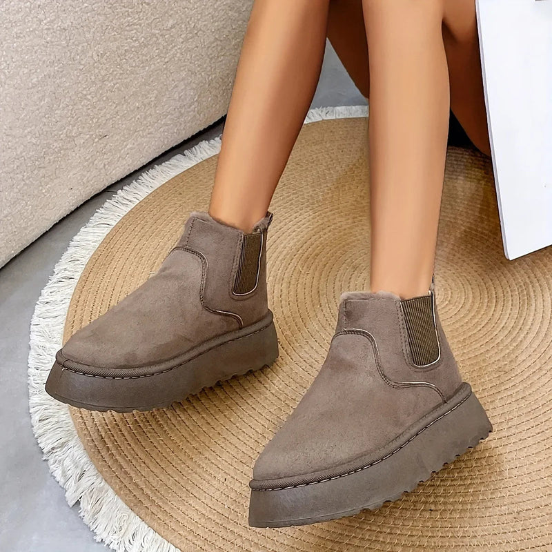 Winter Short Plush Warm New Suede Fashionable Snow Boot
