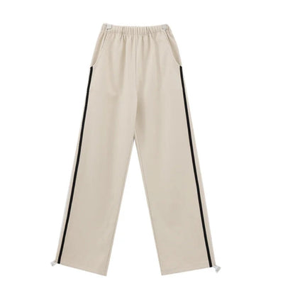 High Waist Wide Leg Black Baggy Sweatpants