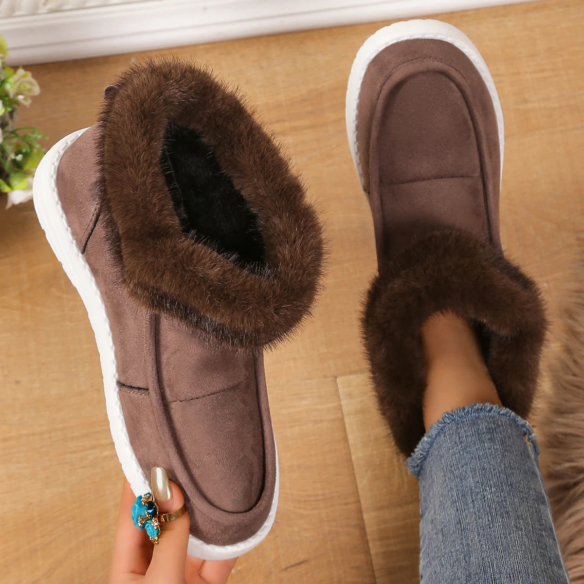 Thickening Plush Warm Comfortable Soft Cotton Snow Boot
