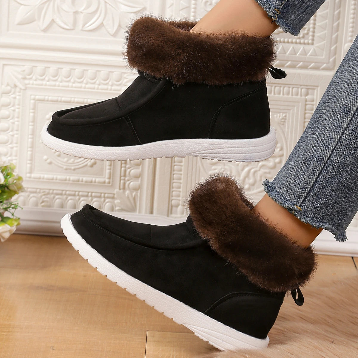 Thickening Plush Warm Comfortable Soft Cotton Snow Boot