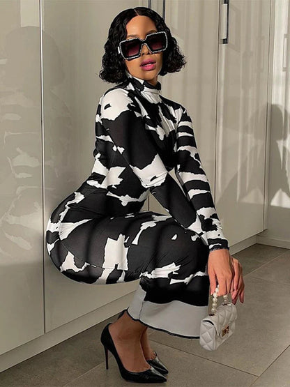 Polka Dot Split Vestidos for Femela Holiday Midi Dresses