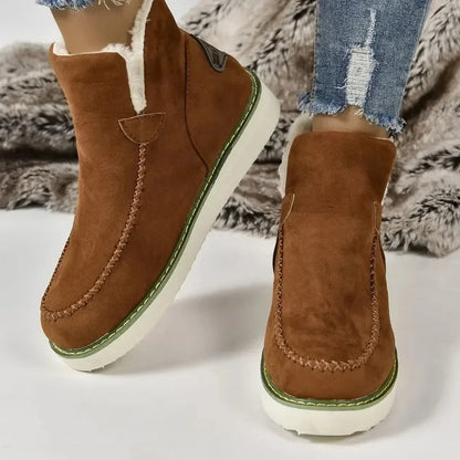 Cozy Fashionable Warm Slip-on Stylish Comfort Snow Boot