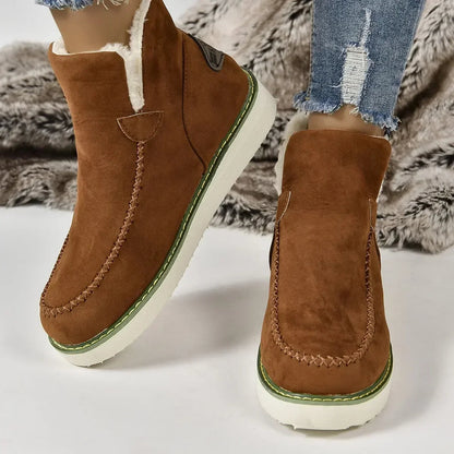 Cozy Fashionable Warm Slip-on Stylish Comfort Snow Boot