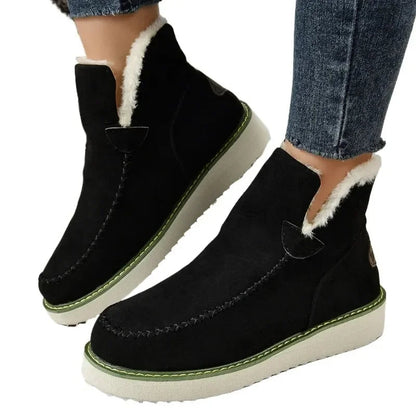 Cozy Fashionable Warm Slip-on Stylish Comfort Snow Boot