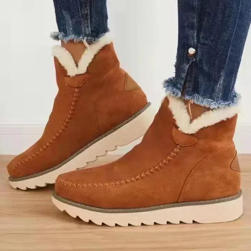 Warm Slip-on Comfort Female Ankle Non-slip Snow Boot