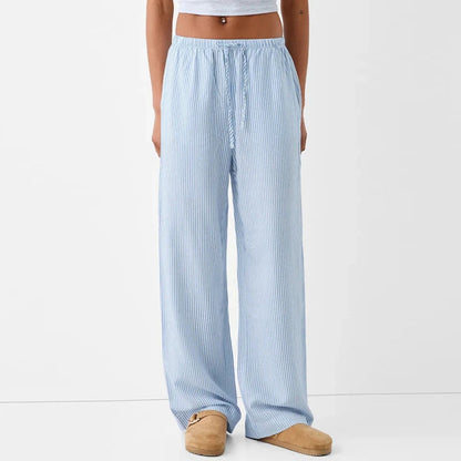 Striped Pajama Elastic Waist Pant