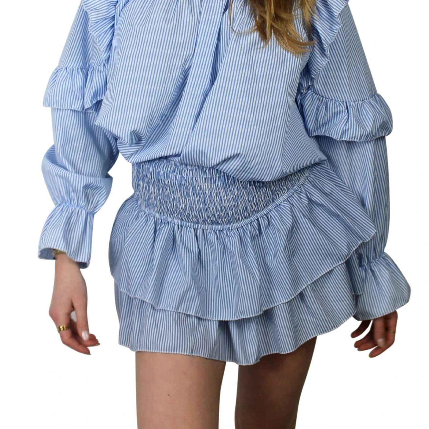 Printed Pleated Skirt