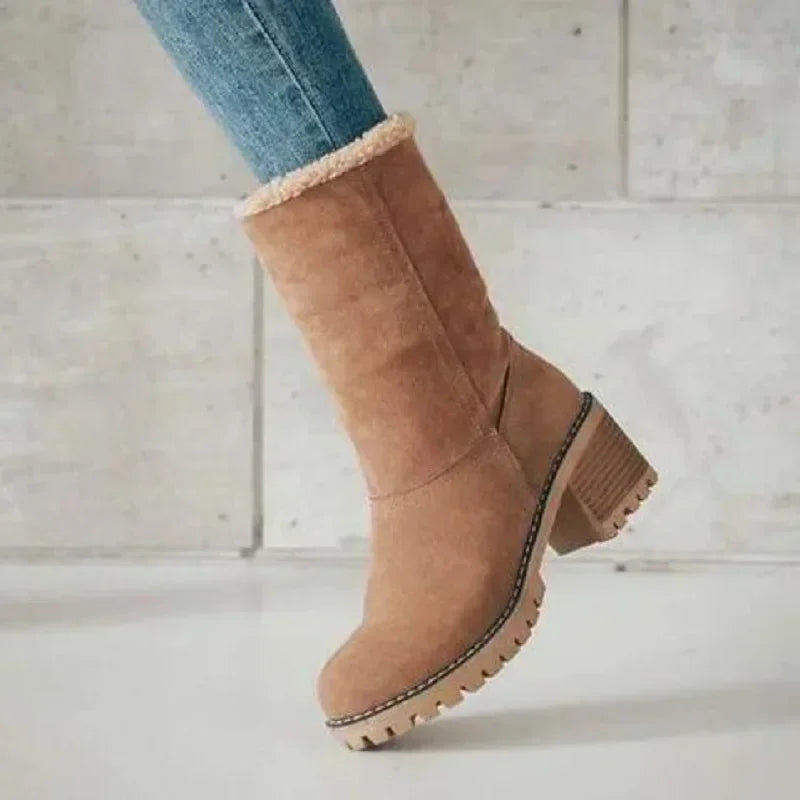 Fur Warm Wool Booties Ankle Comfortable Mid Snow Boot