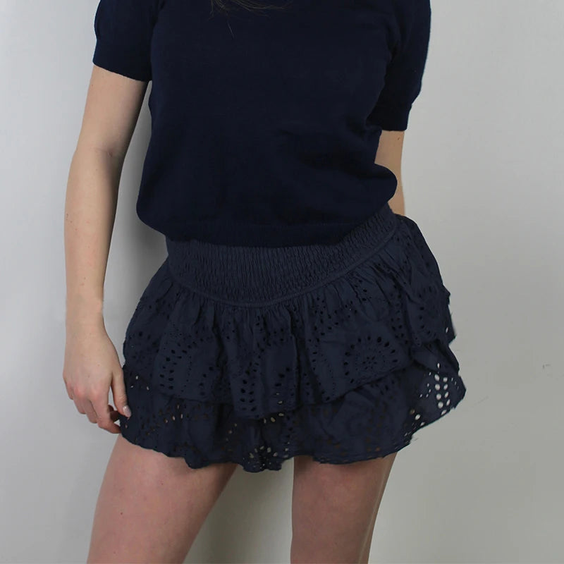 Smocked Beach Ruffle Skirt