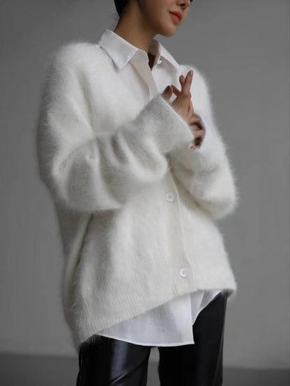 Cardigans V-neck Oversized Knitted Sweater