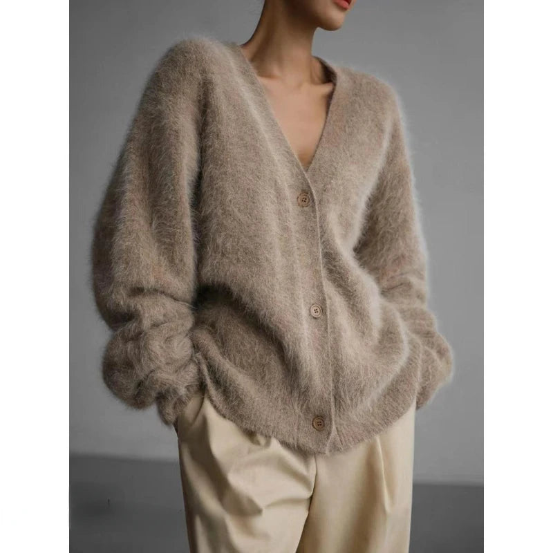 Cardigans V-neck Oversized Knitted Sweater