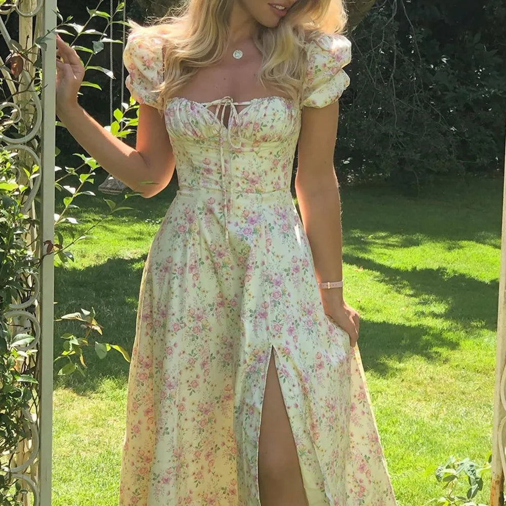 Spring French Backless Slim-fit Halter Trending Midi Dresses