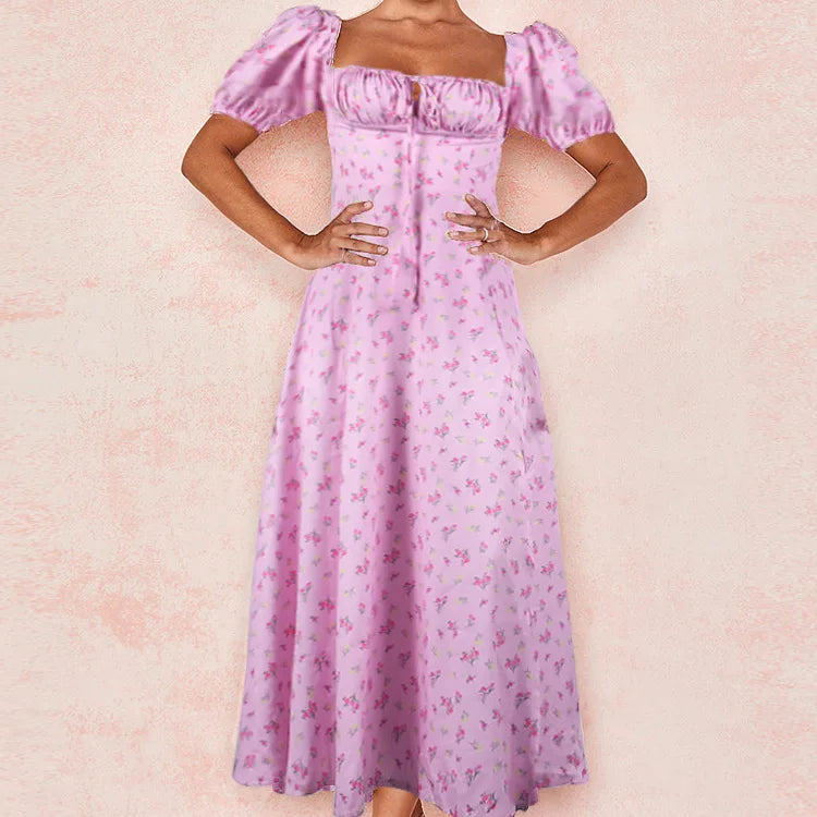 Spring French Backless Slim-fit Halter Trending Midi Dresses