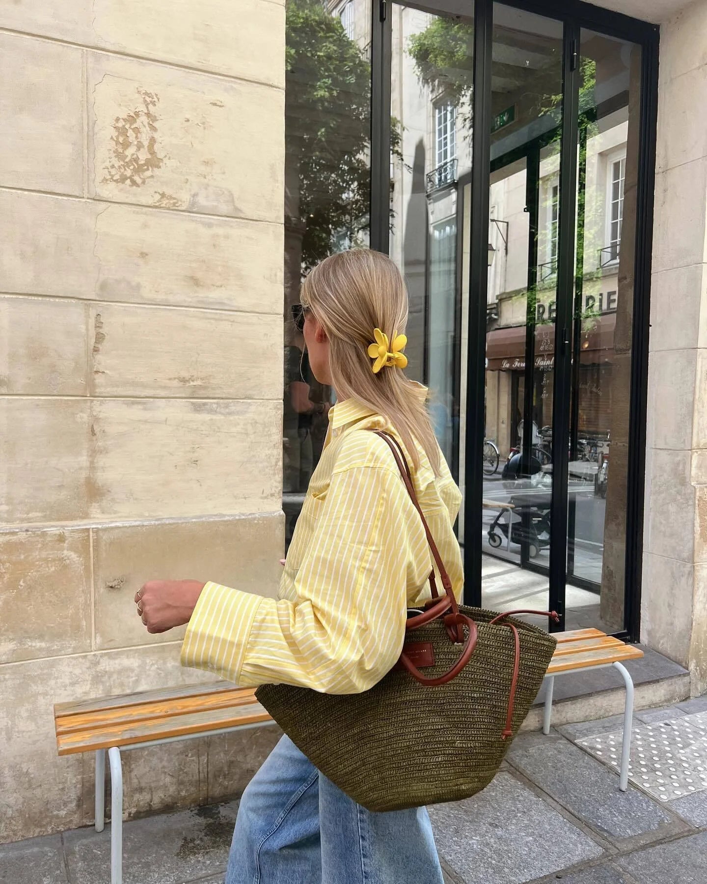 Striped Color Office Blouse