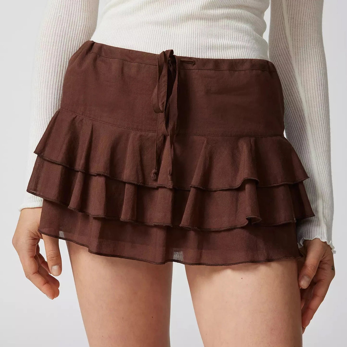 Summer Ruffle Tiered Skirt