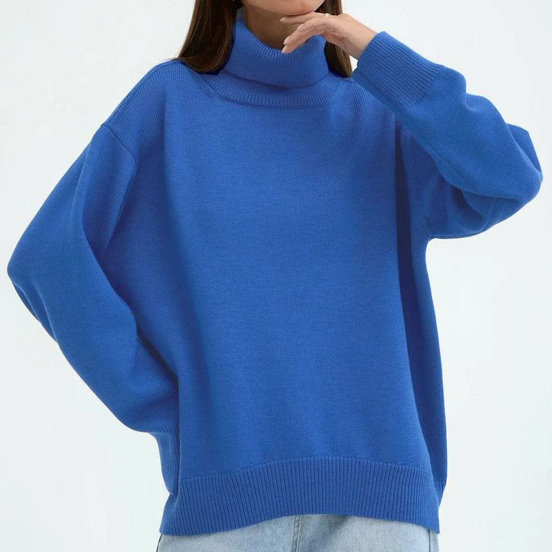 Turtleneck Oversized Chunky Long Loose Slouchy Sweater